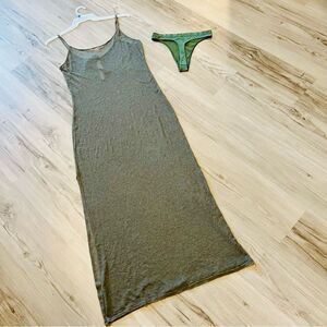 Vintage 90’s Victoria’s Secret nightgown with thong set fairycore forest